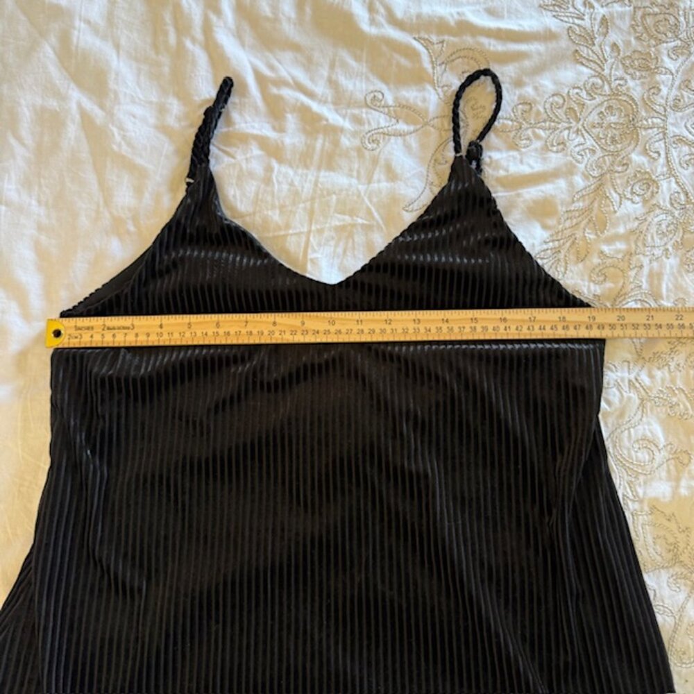 Wild Fable Large Slip Dress Velvet Lace Black  Gothic Dark Boho Strappy - Picture 5 of 9